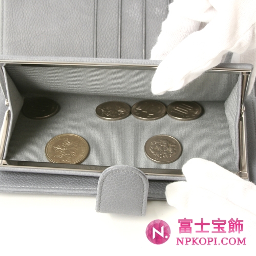シャネル キャビアスキン 長財布 グレー A13498